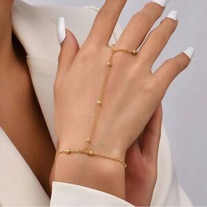 Cute dainty ring bracelet